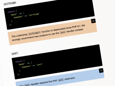 Localisation des dates dans Kirby à partir de php 8.1